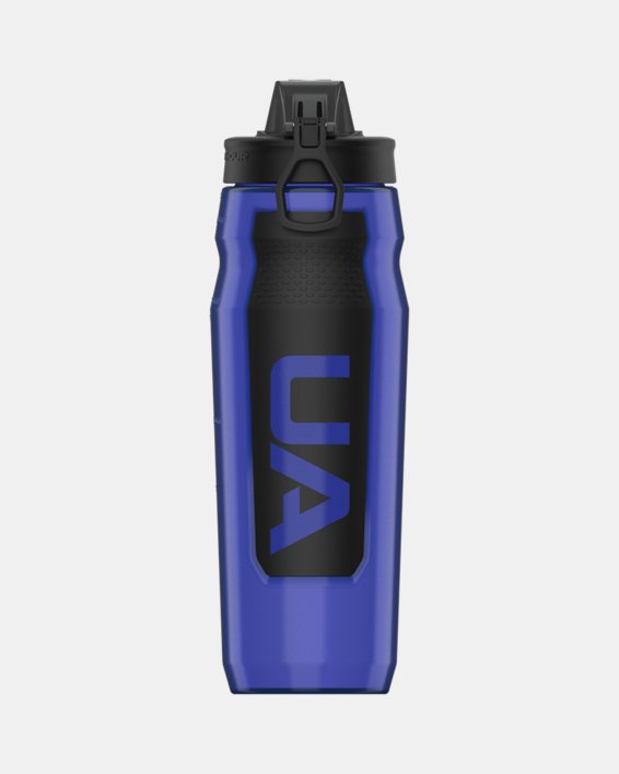 UA Playmaker Squeeze 32 oz. Water Bottle in Blue image number 2